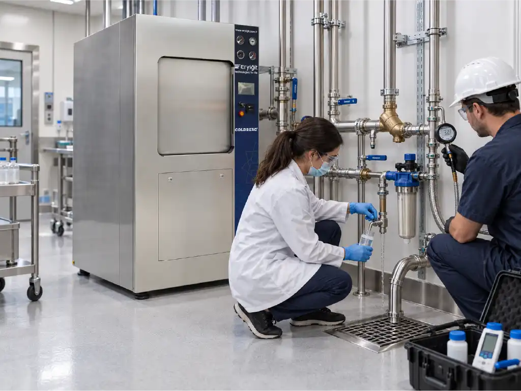 Autoclave machine kurulumu öncesinde su kalitesi, basınç ve drenaj kontrolü